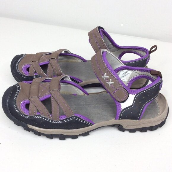 Northside Shoes - Northside Women's Sport Sandals Size 9 Closed Toe Brown Adjustable Ankle Strap